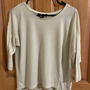 Forever 21 Cream/Yellowish Long Sleeve Top